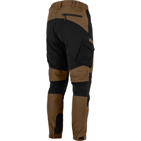 LAHTI PRO Spodnie z elementami Stretch Brązowo - Czarne 2XL (L4055705)