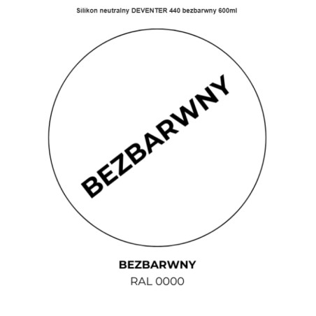 Silikon DEVENTER (WACKER) 440 Bezbarwny Neutralny 600ml