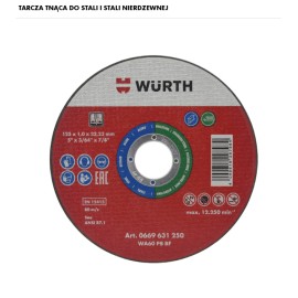 WURTH Tarcza do Cięcia REDSTRIPE 125x1mm (0669631250961)