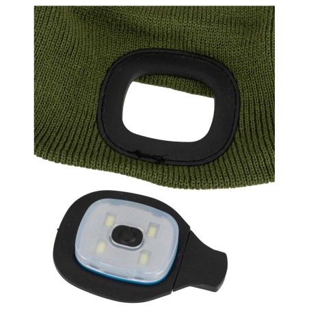 LAHTI PRO Czapka Akrylowa z Oświetleniem LED Zielona (L102340S)
