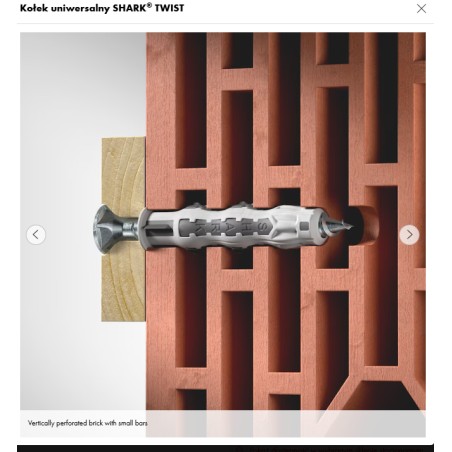 WURTH Koszulka Kołka SHARK-TWIST 12x66 (590681266 005) SZTUKA