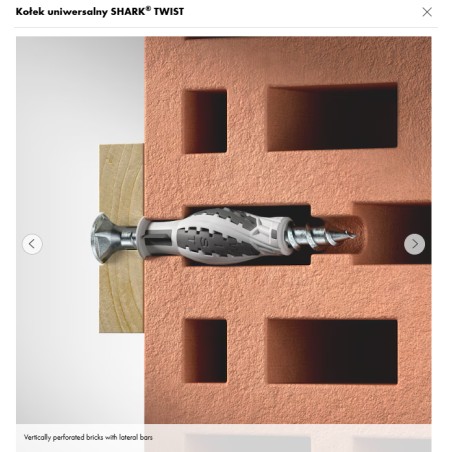 WURTH Koszulka Kołka SHARK-TWIST 12x66 (590681266 005) SZTUKA