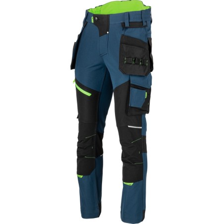 LAHTI PRO Spodnie Męskie Robocze Stretch Petrol Blue 3XL (L4056006)