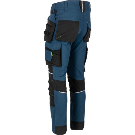 LAHTI PRO Spodnie Męskie Robocze Stretch Petrol Blue 3XL (L4056006)