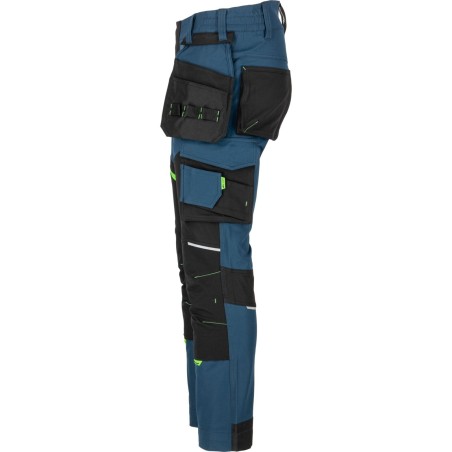 LAHTI PRO Spodnie Męskie Robocze Stretch Petrol Blue XL (L4056004)