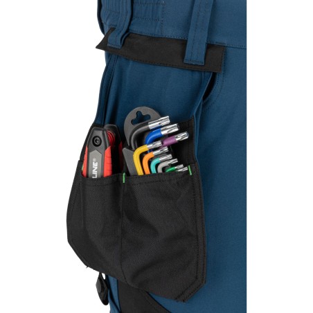 LAHTI PRO Spodnie Męskie Robocze Stretch Petrol Blue XL (L4056004)