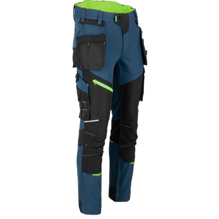 LAHTI PRO Spodnie Męskie Robocze Stretch Petrol Blue S (L4056001)