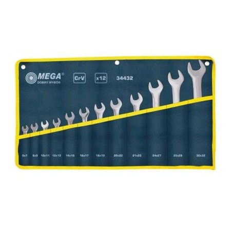 MEGA Kpl. Kluczy Płaskich 12szt.