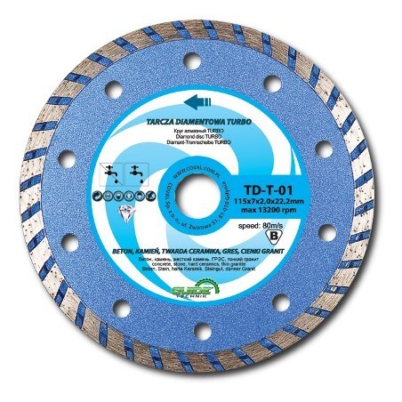 COVAL Tarcza Diamentowa Turbo 115mm