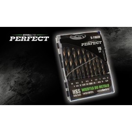 Stalco Kpl. Wierteł do metalu 19szt. PERFECT