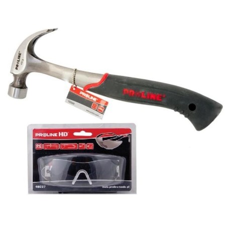PRO Zestaw Młotek Stolarski+Okulary