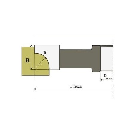 R Frez Do Ćwierćwałka 005 r-15 HSS