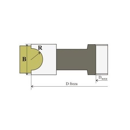 R Frez Do Półwałka Wklęsły 011 r-11hss