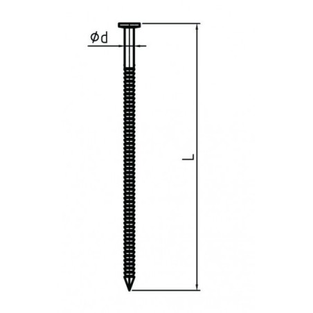 PREBENA Gwoździe CNW 2,8/90 BK RI 4500szt