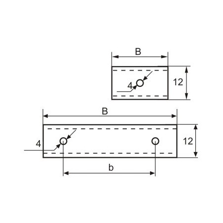 Płytka HM "T" 50x12x1,5