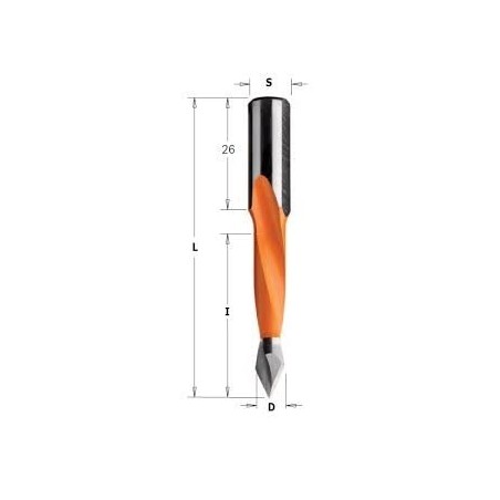 CMT Wiertło WP 5x70 RH 314.050.11